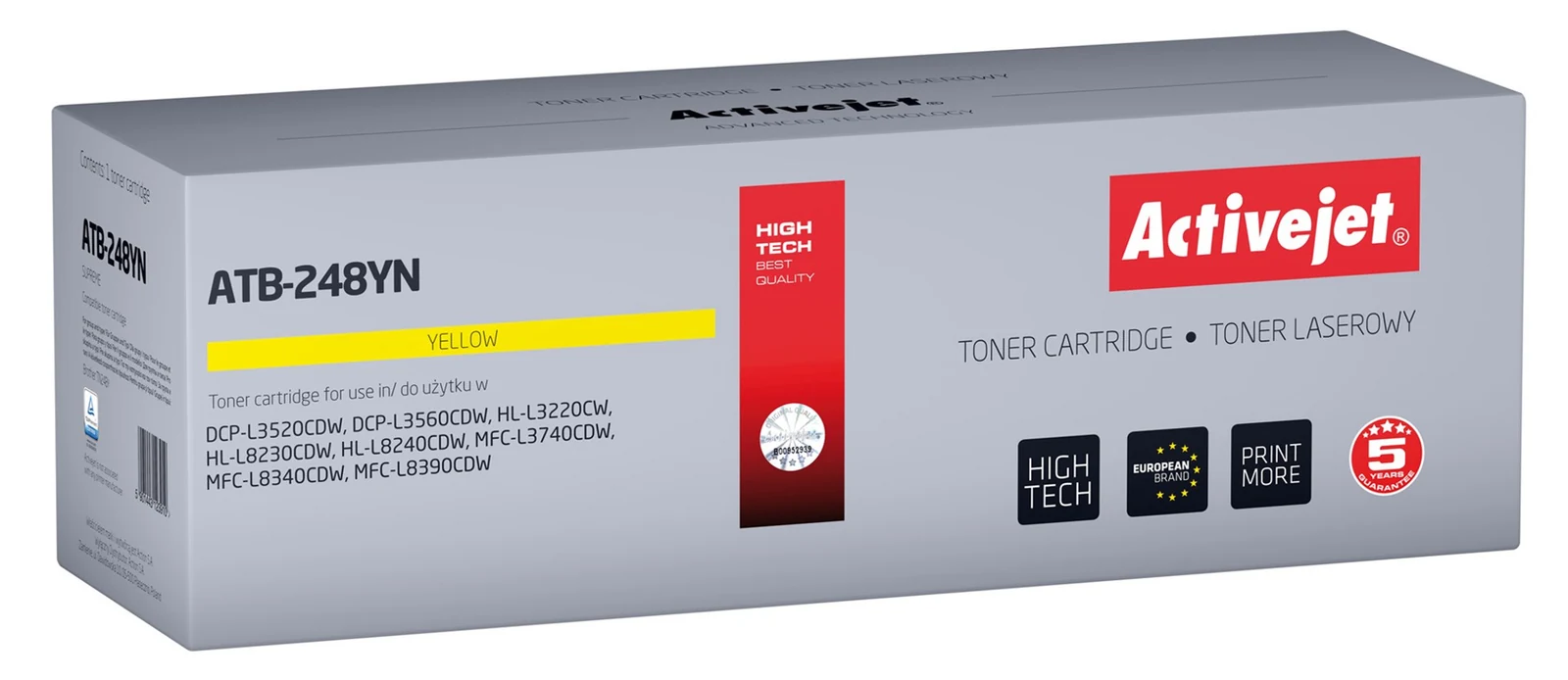 Toner Activejet ATB-248YN do drukarek Brother, 1000 stron