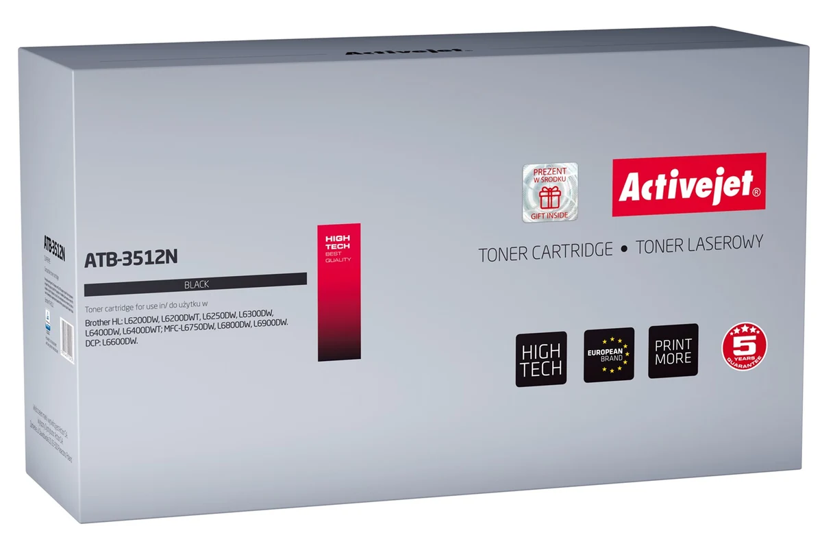 Toner zamiennik Activejet ATB-3512N do drukarek Brother, czarny, 12000 stron