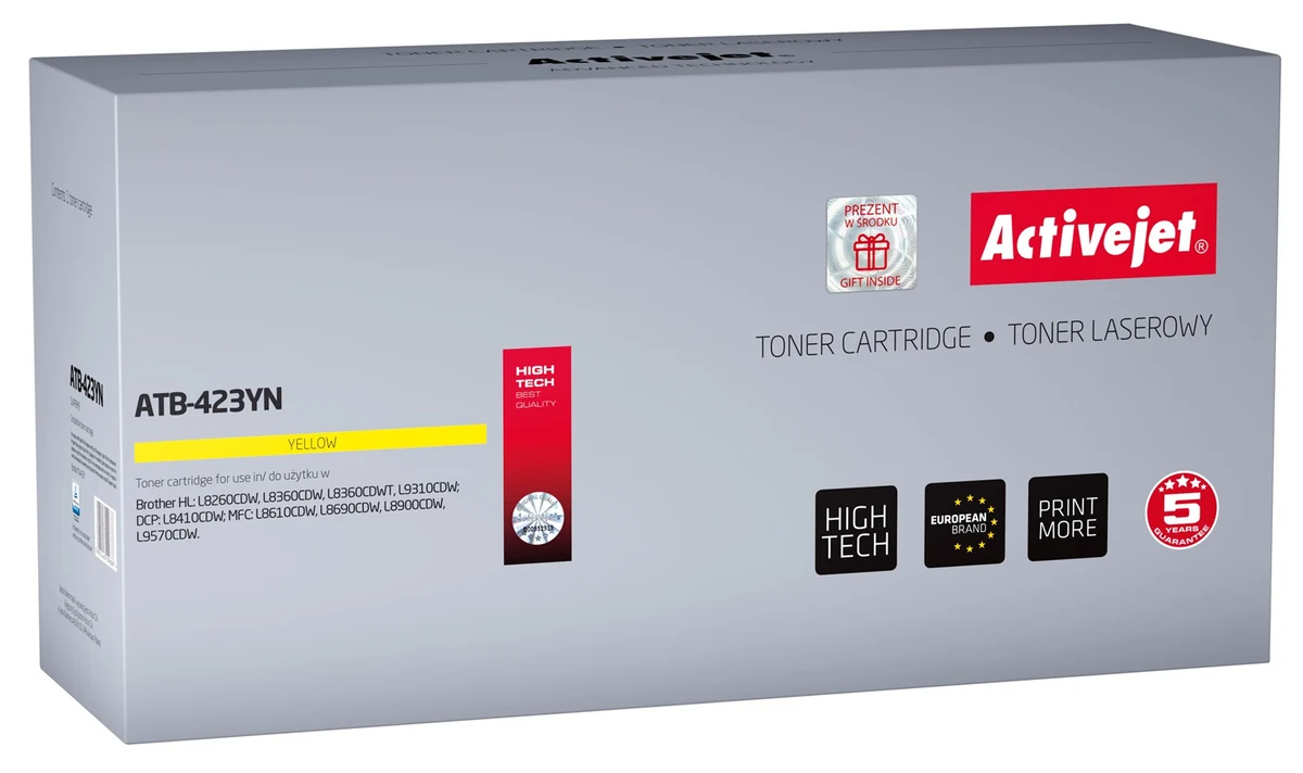 Toner Activejet ATB-423YN - Zamiennik do drukarek Brother TN-423Y