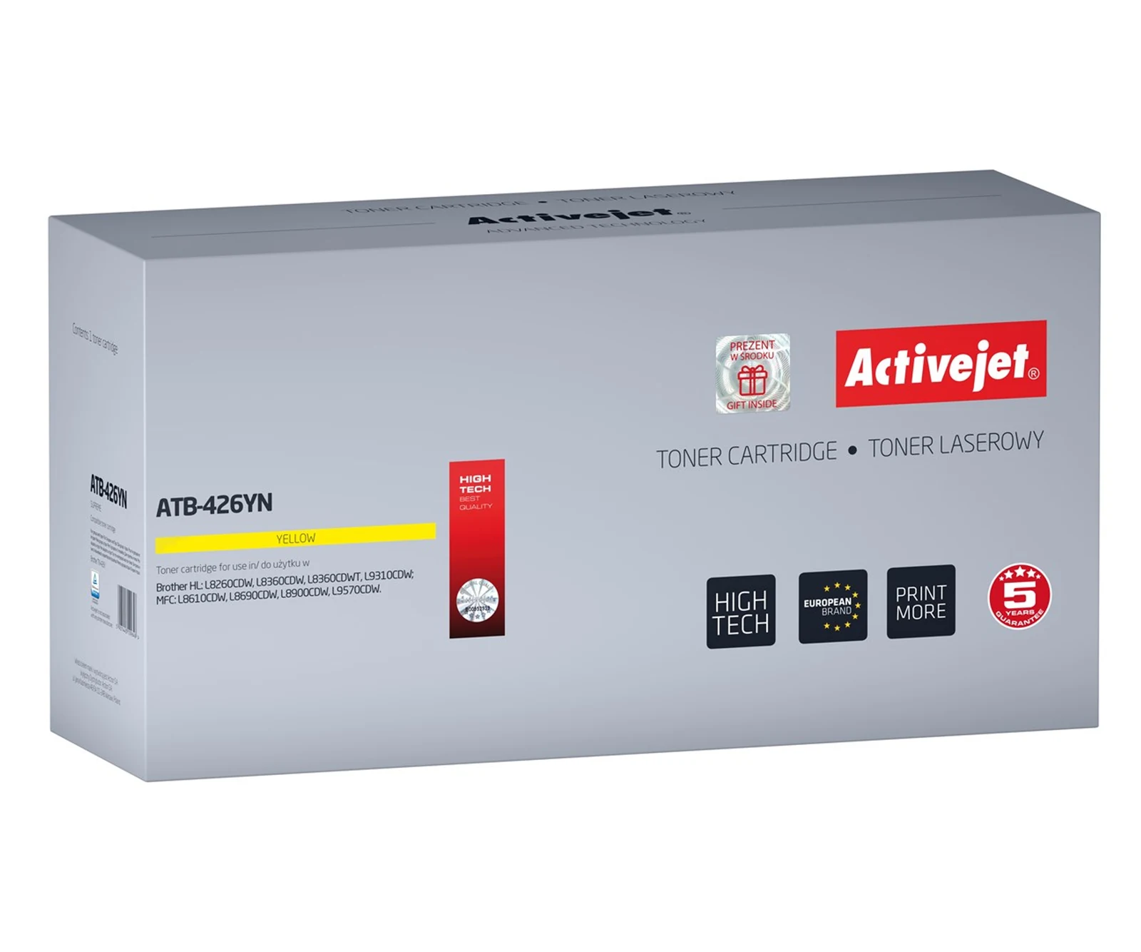 Toner Activejet ATB-426YN - Zamiennik do drukarek Brother TN-426Y