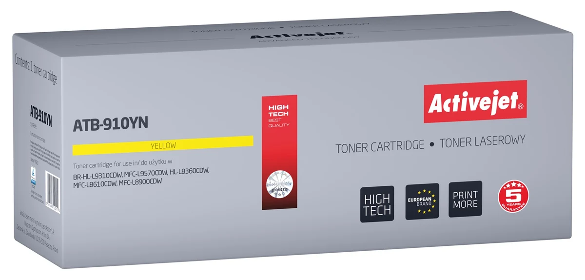 Activejet ATB-910YN Toner - Zamiennik Brother TN910Y