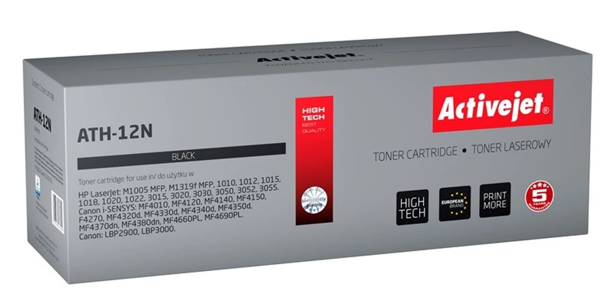 Activejet ATH-12N Toner, Kompatybilny z HP 12A, 2300 stron