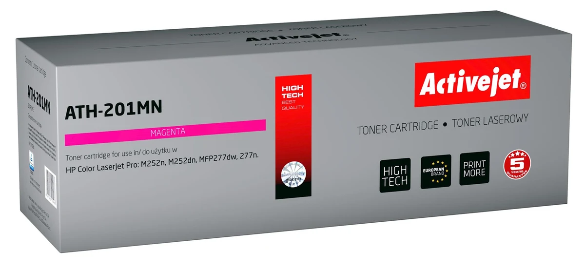 Activejet ATH-201MN Toner (zamiennik HP 201A; 1400 stron; czerwony)