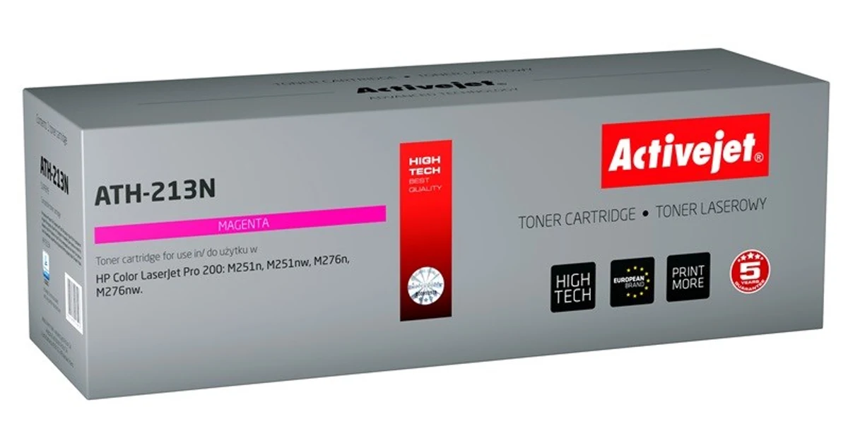 Activejet ATH-213N Toner, Zamiennik HP 131A CF213A, 1800 stron, Czerwony