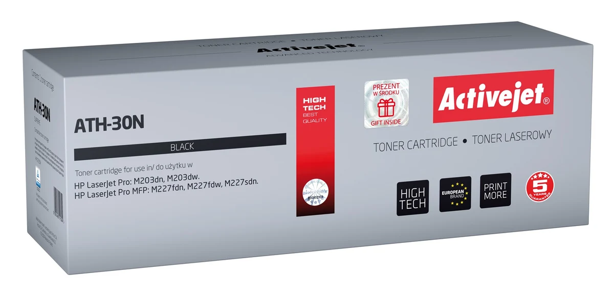 Activejet ATH-30N Toner (zamiennik HP 30A CF230A; 1600 stron)