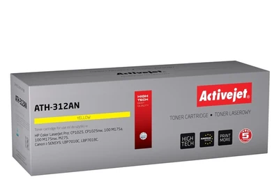 Toner zamiennik Activejet ATH-312AN do HP, Canon 126A CRG-729Y, CE312A; 1000 stron