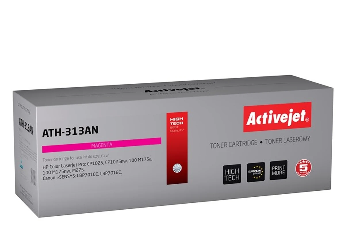 Activejet ATH-313AN Toner Zamiennik Canon, HP 126A CRG-729M, CE313A