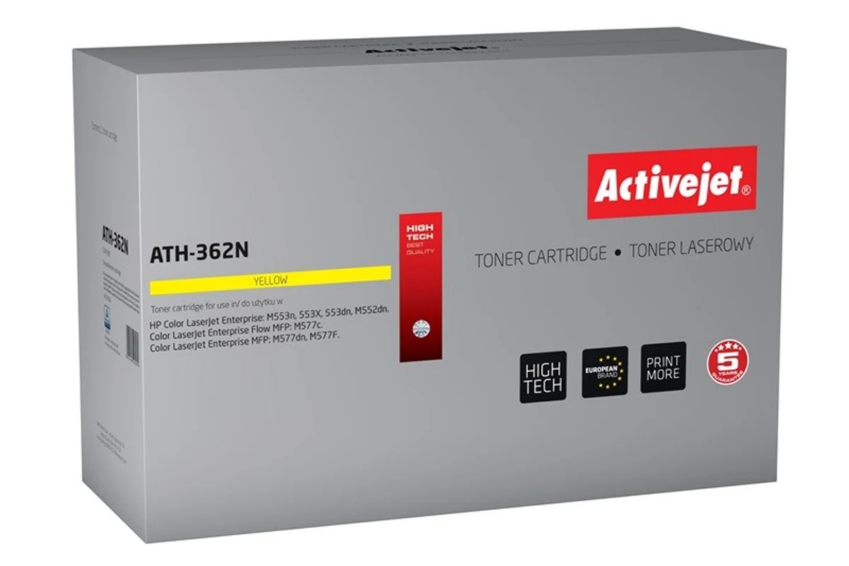 Activejet ATH-362N Toner Zamiennik HP 508A 5000 stron Żłoty