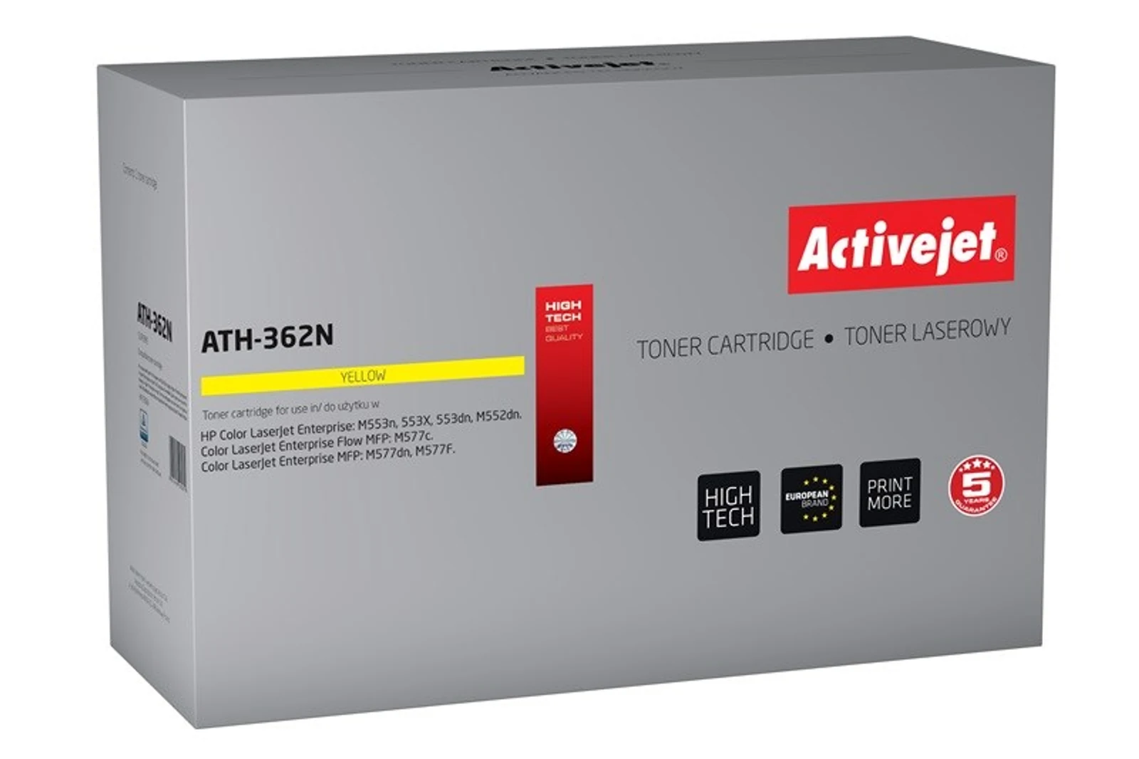 Toner zamiennik Activejet ATH-362N do drukarek HP 508A, 5000 stron, złoty