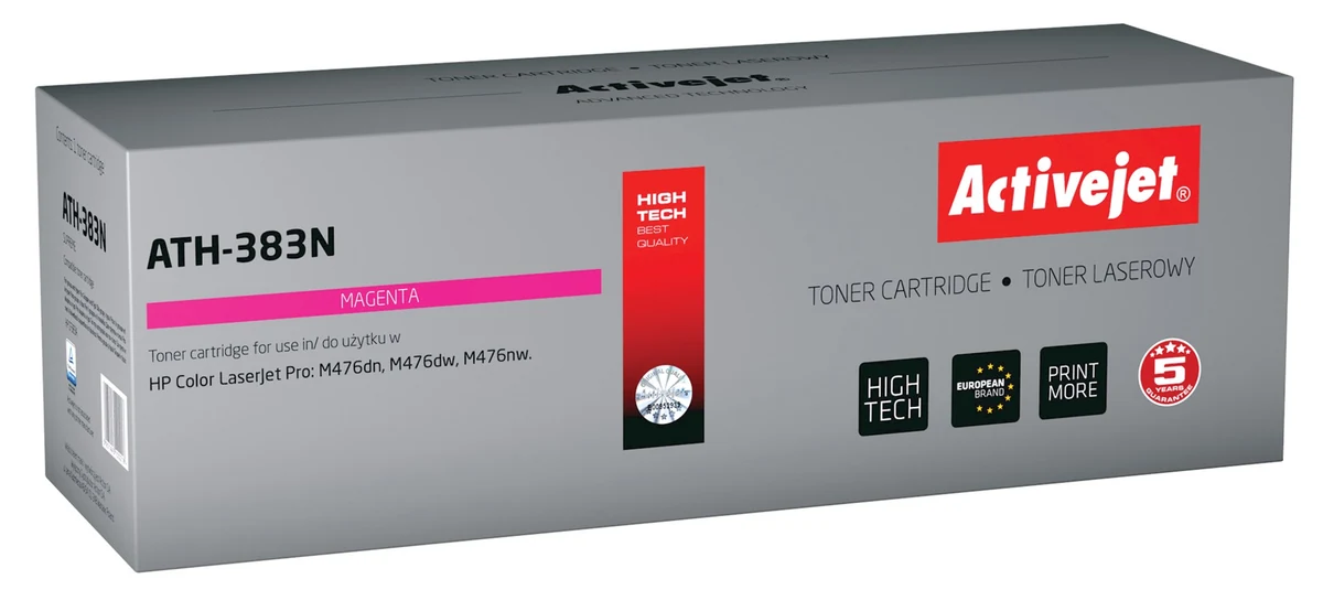 Activejet ATH-383N Toner (zamiennik HP 312A; 2700 stron; czerwony)