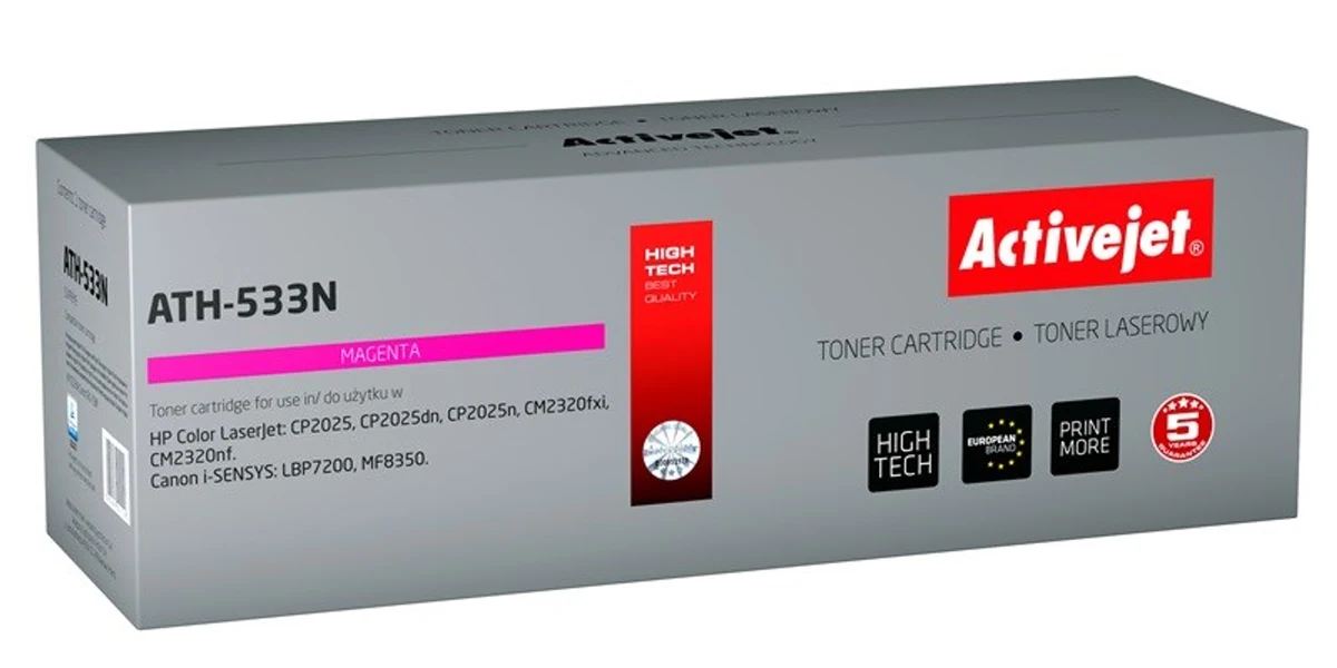 Activejet ATH-533N Toner, 3200 stron, czerwony