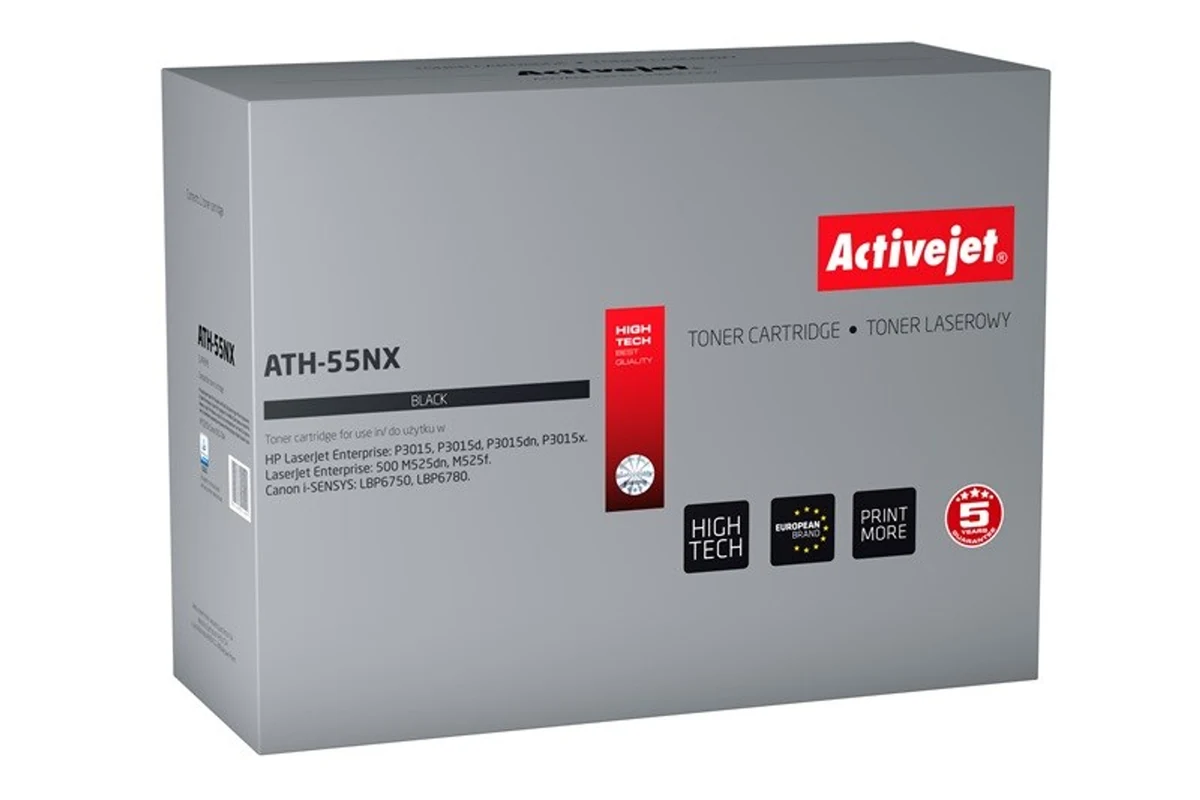 Activejet ATH-55NX Toner, 12500 stron, czarny, kompatybilny z HP 55X