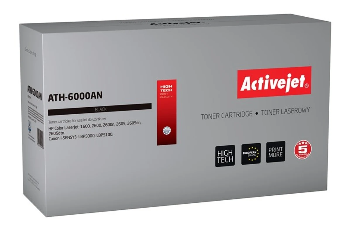 Activejet ATH-6000AN Toner Zamiennik HP 124A Q6000A, Canon CRG-707B