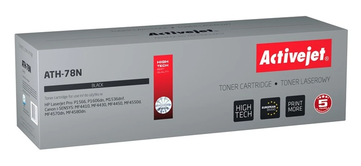 Activejet ATH-78N Toner, 2500 stron, czarny, kompatybilny z HP i Canon