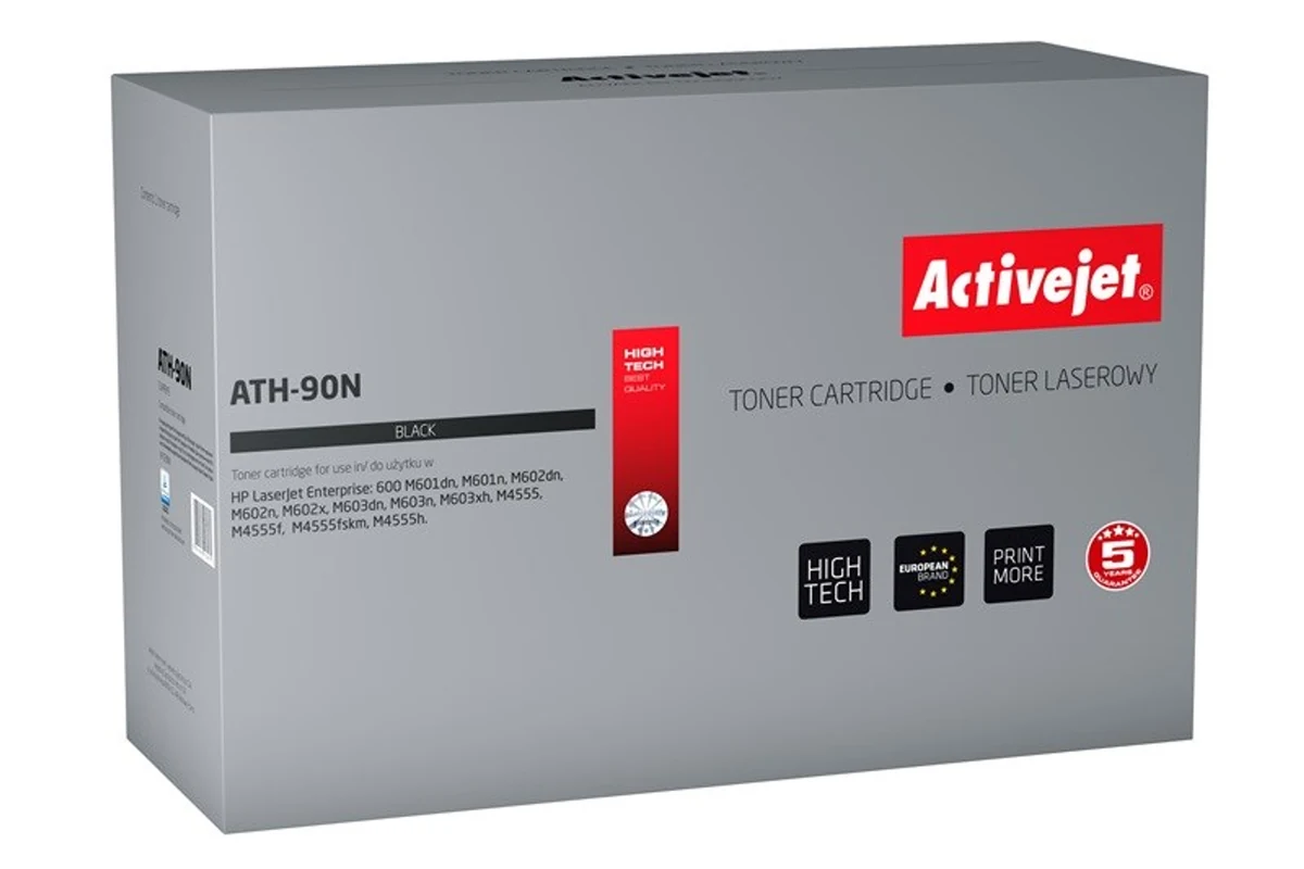 Activejet ATH-90N Toner, Zamiennik HP 90A CE390A, 10000 stron, Czarny