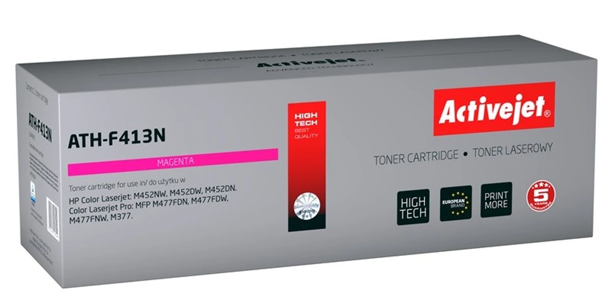 Activejet ATH-F413N Toner (zamiennik HP 410A CF413A; 2300 stron; czerwony)
