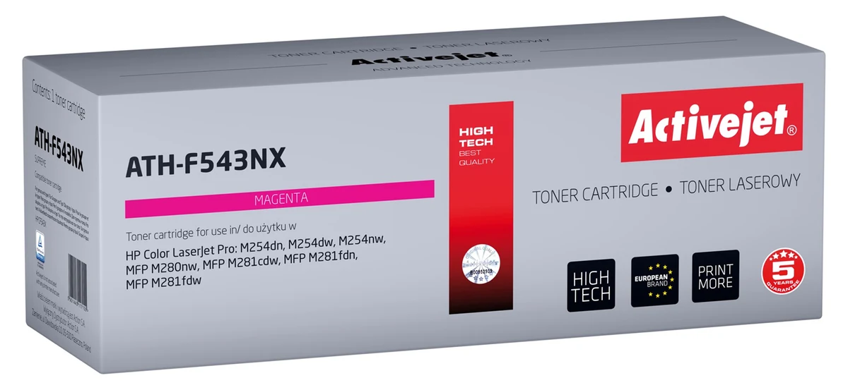 Activejet ATH-F543NX Toner, 2500 stron, czerwony