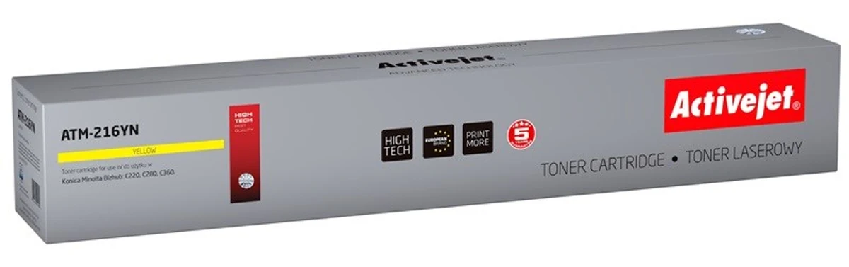 Toner Activejet ATM-216YN - Zamiennik do drukarek Konica Minolta TN216Y