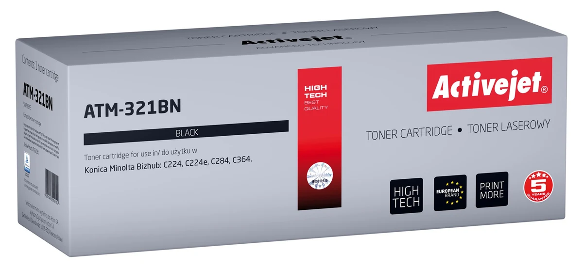 Toner Activejet ATM-321BN - Zamiennik do drukarek Minolta Bizhub