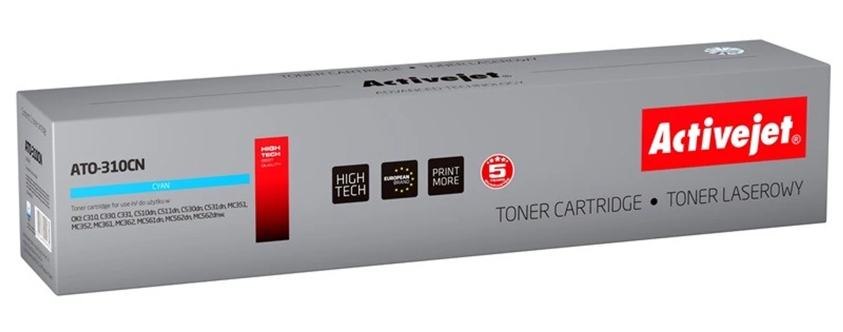 Toner zamiennik Activejet ATO-310CN do drukarek OKI (kompatybilny z 44469706)