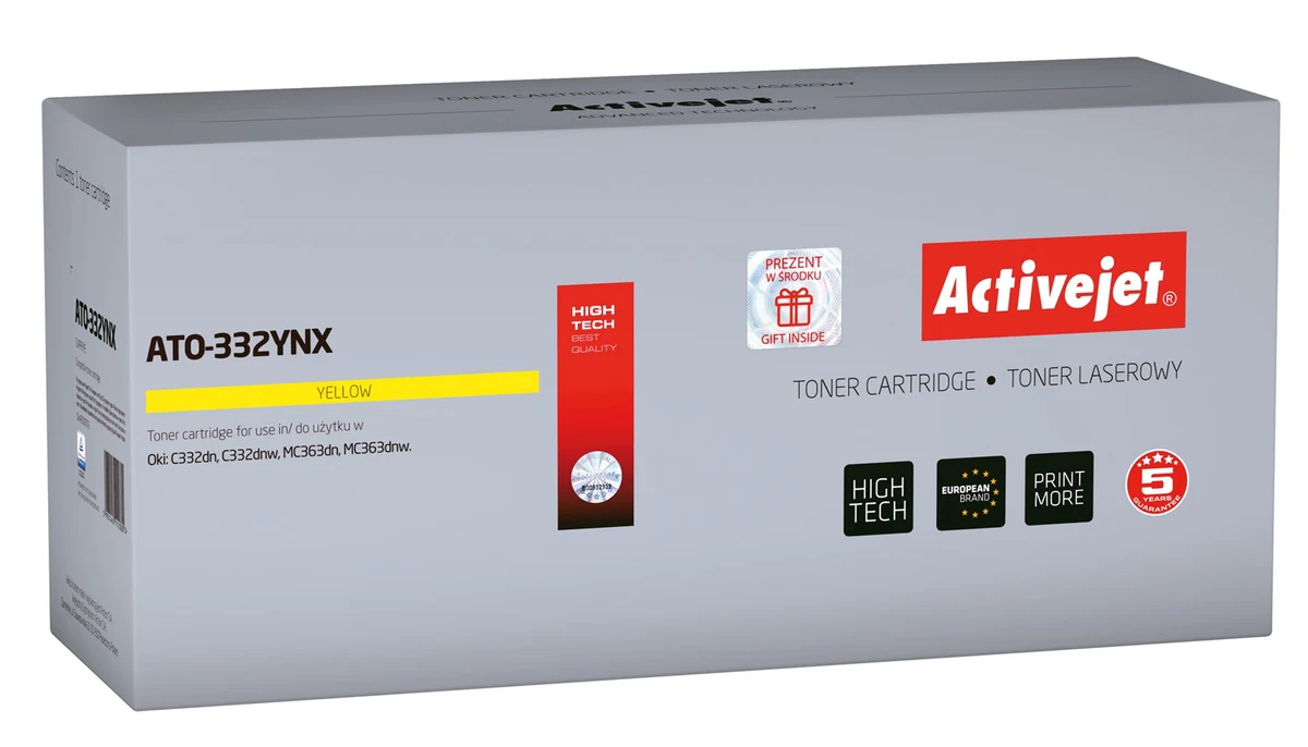 Activejet ATO-332YNX Toner - Zamiennik OKI 46508709