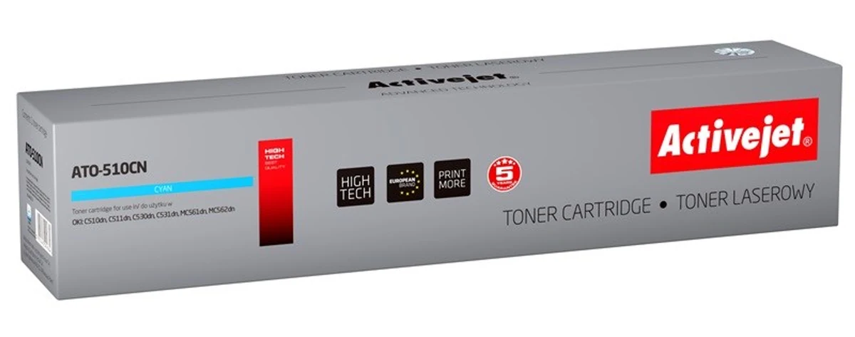 Toner Activejet ATO-510CN do drukarek OKI, 5000 stron, niebieski