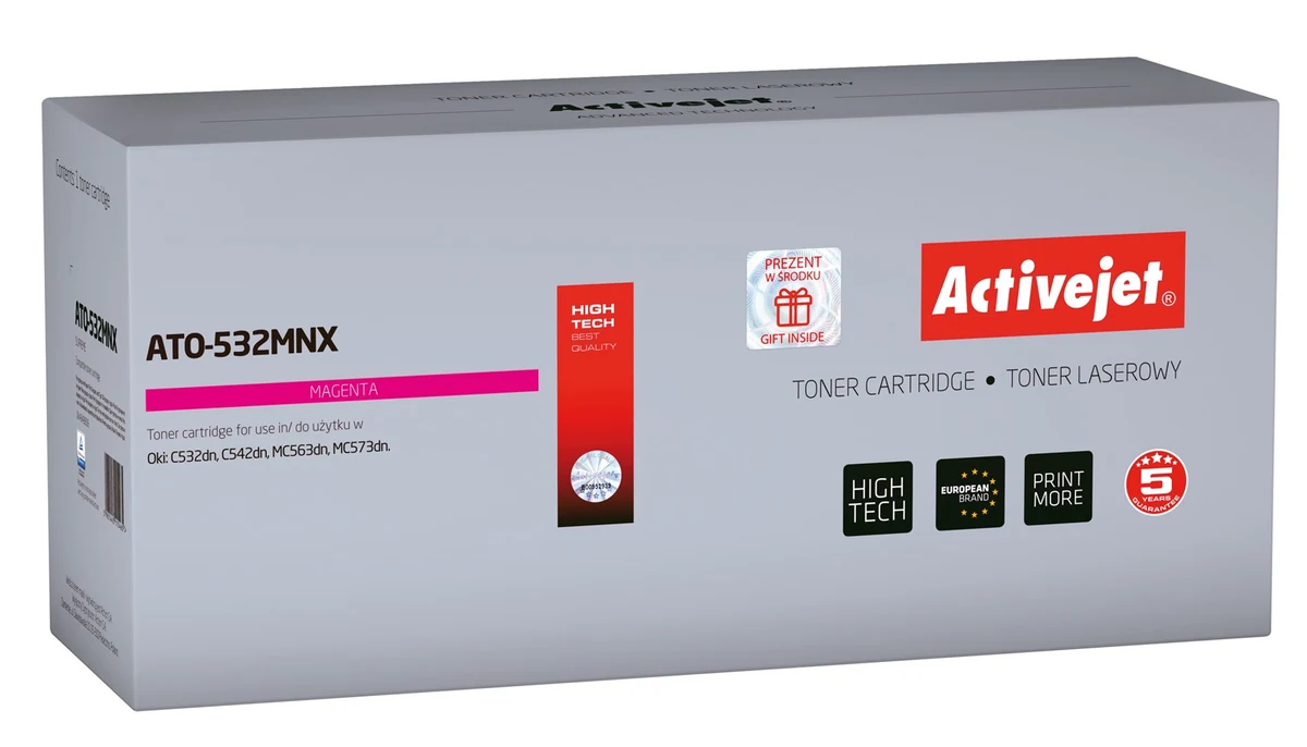 Activejet ATO-532MNX Toner, 6000 stron, czerwony