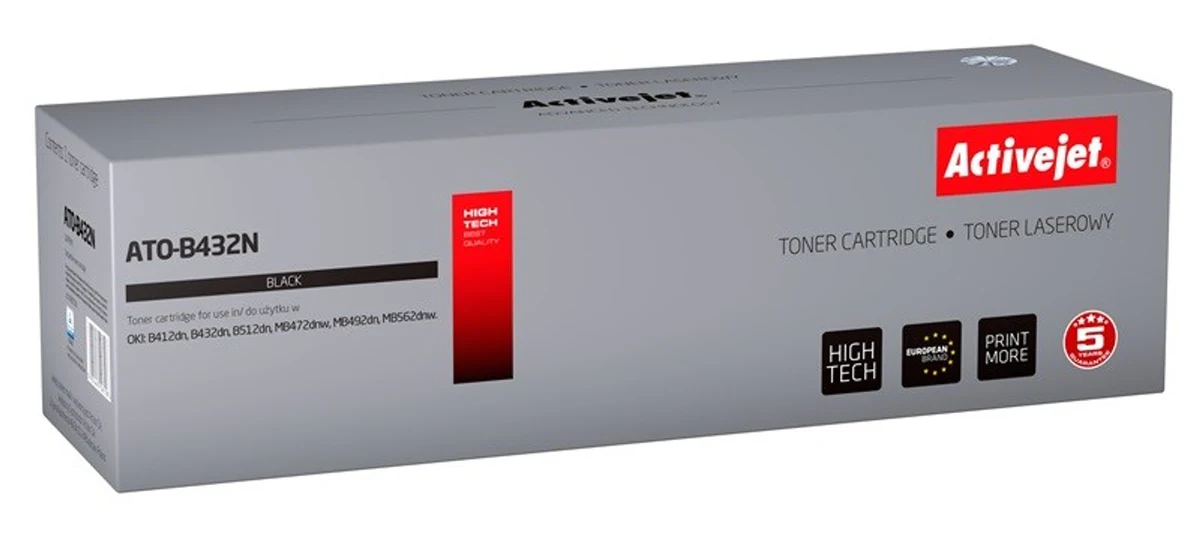 Toner Activejet ATO-B432N - Zamiennik do drukarek OKI (kompatybilny z 45807106)