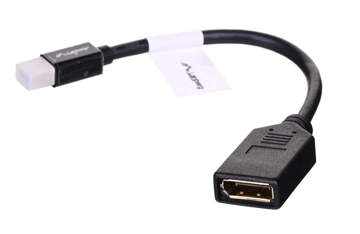 Adapter Lanberg AD-0003-BK Mini DisplayPort do DisplayPort
