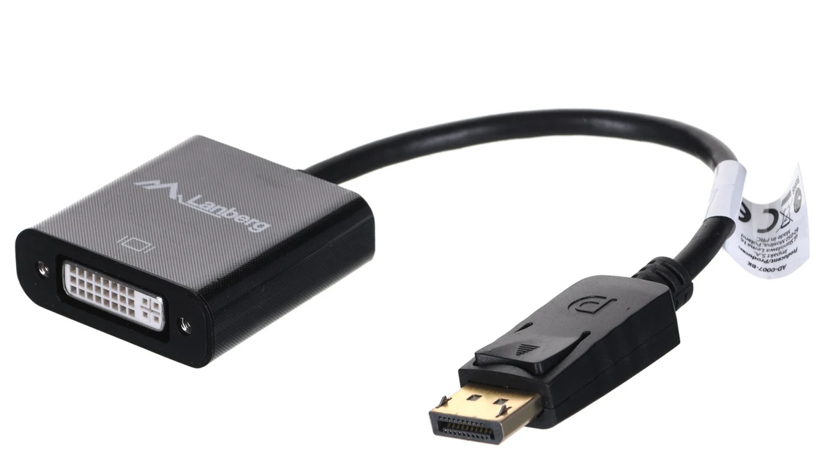 Adapter Lanberg AD-0007-BK DisplayPort do DVI-D