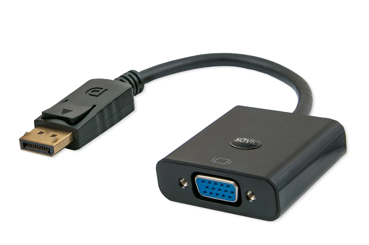 Adapter Savio CL-90 DisplayPort na VGA