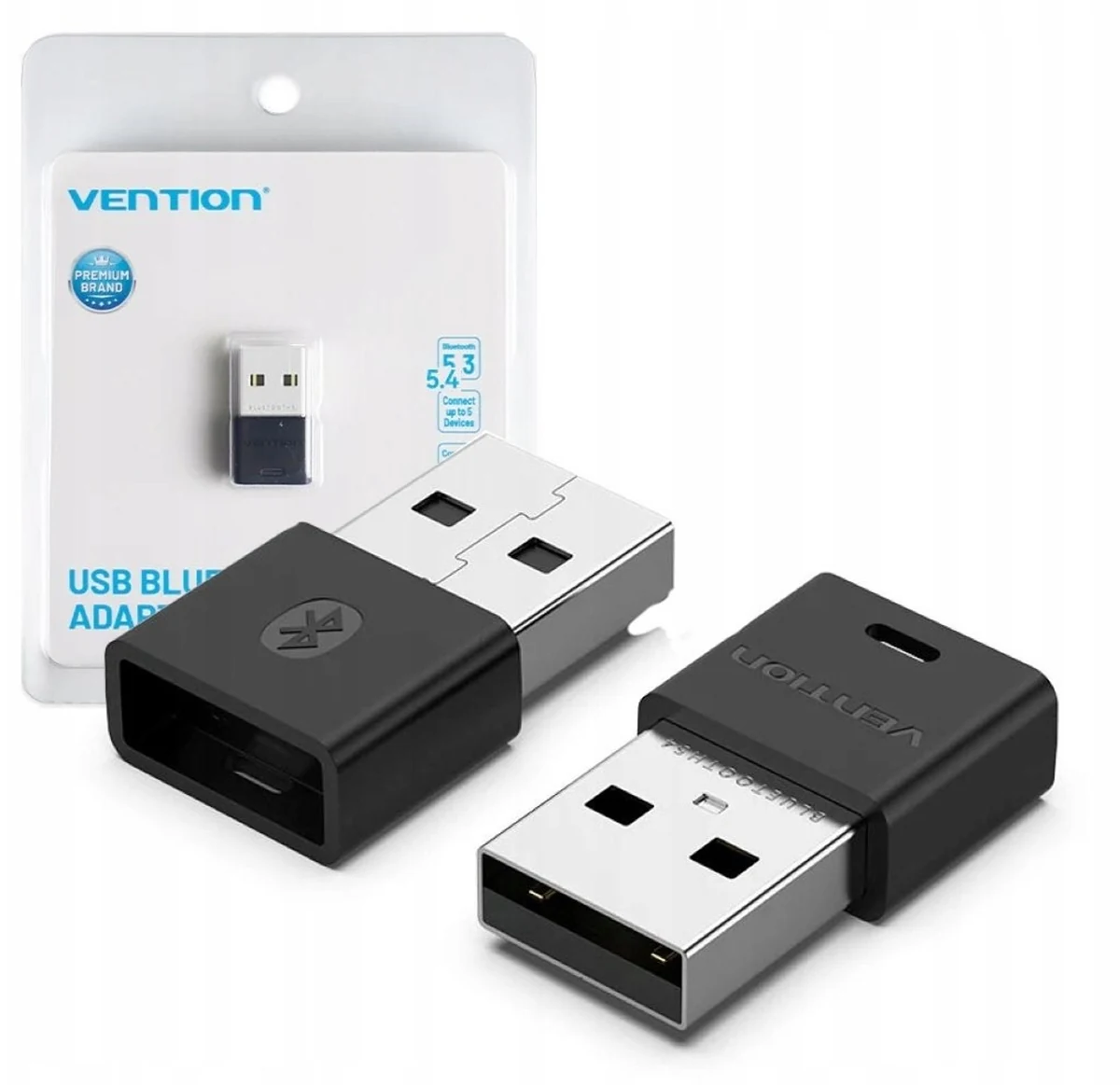 Adapter Vention USB Bluetooth 5.4 Czarny