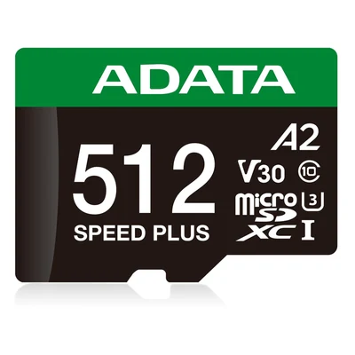 Karta pamięci microSDXC ADATA Speed Plus 512 GB, UHS-I/U3, A2, V30
