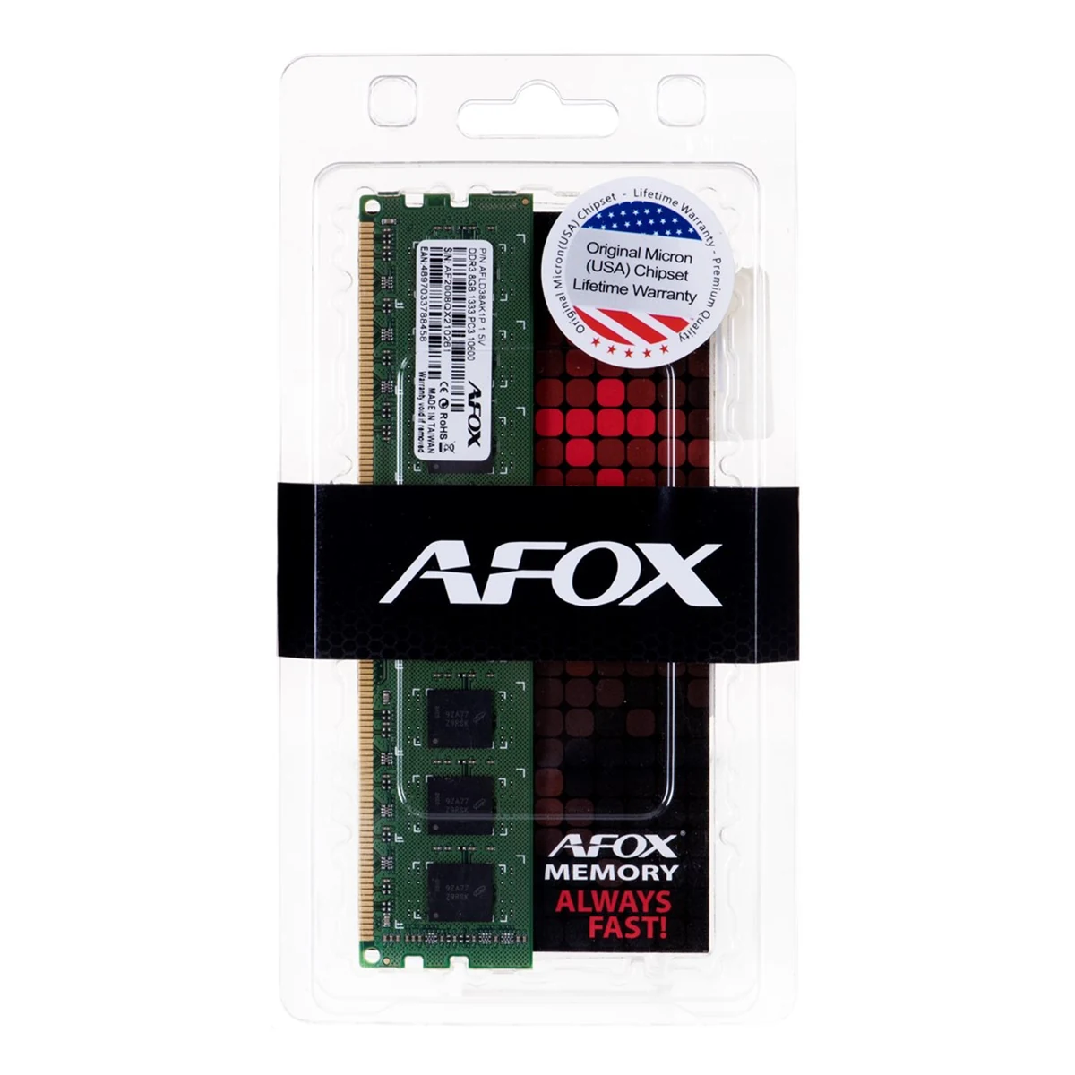 AFOX DDR3 8GB 1866MHZ AFLD38CK1P DIMM