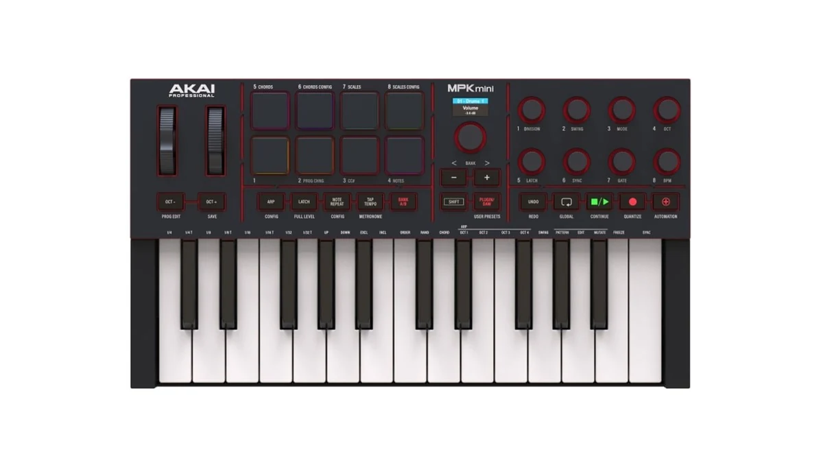 AKAI MPK MINI 4 BLACK - Mini Klawiatura Sterująca