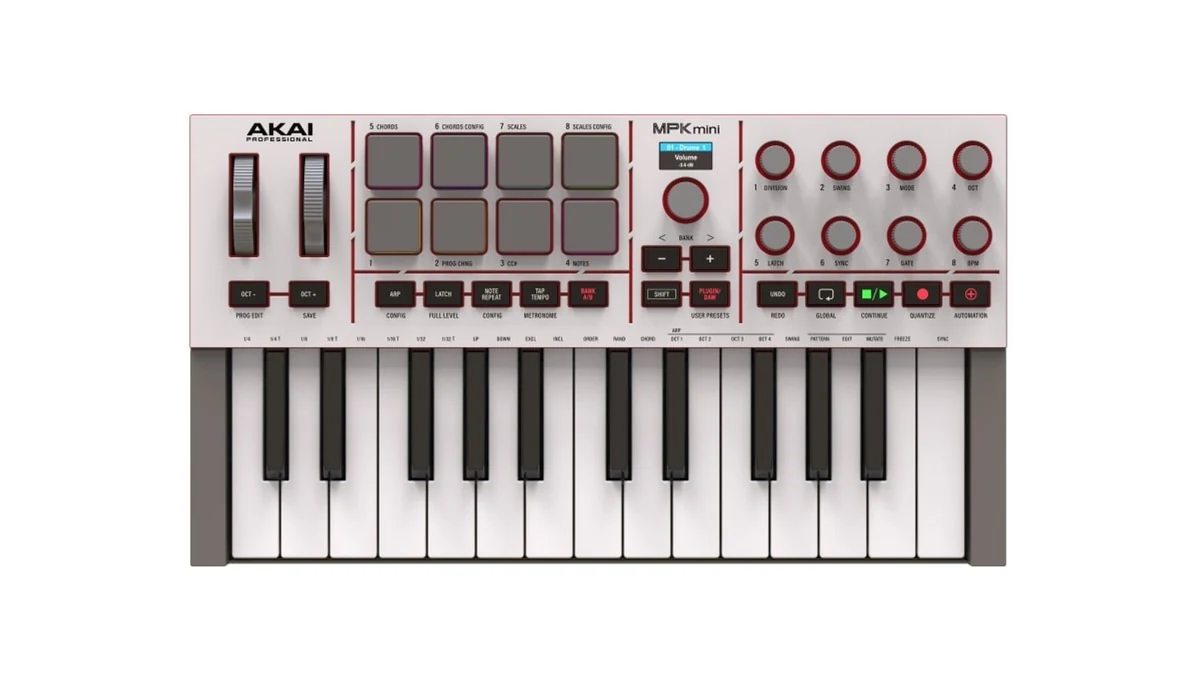 AKAI MPK MINI 4 WHITE - Mini Klawiatura Sterująca