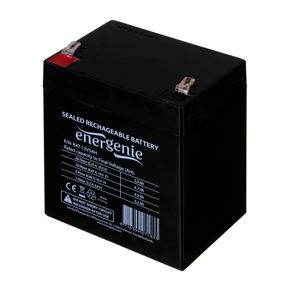 Akumulator GEMBIRD BAT-12V5AH 5Ah Czarny