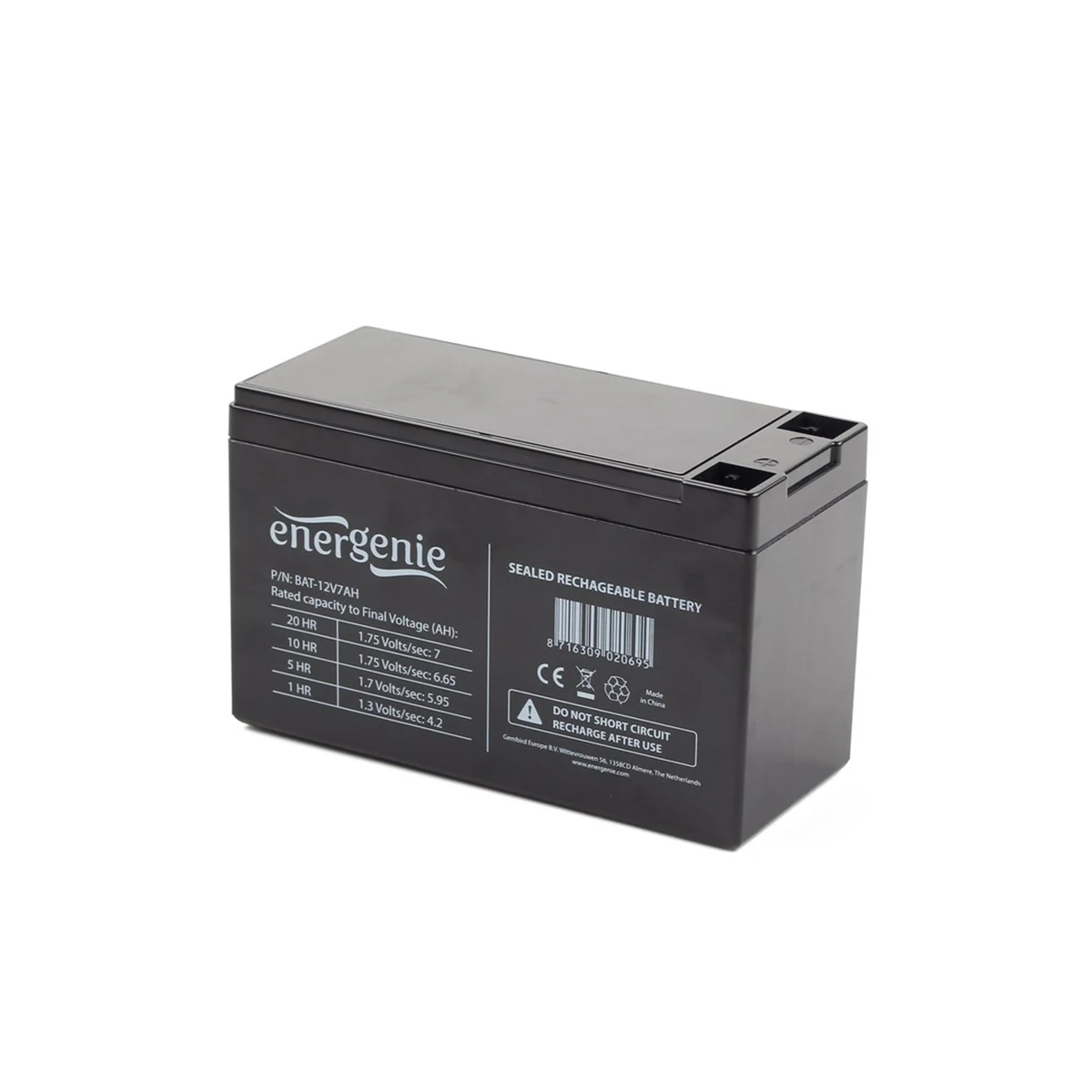 Akumulator GEMBIRD BAT-12V7AH 12V 7Ah