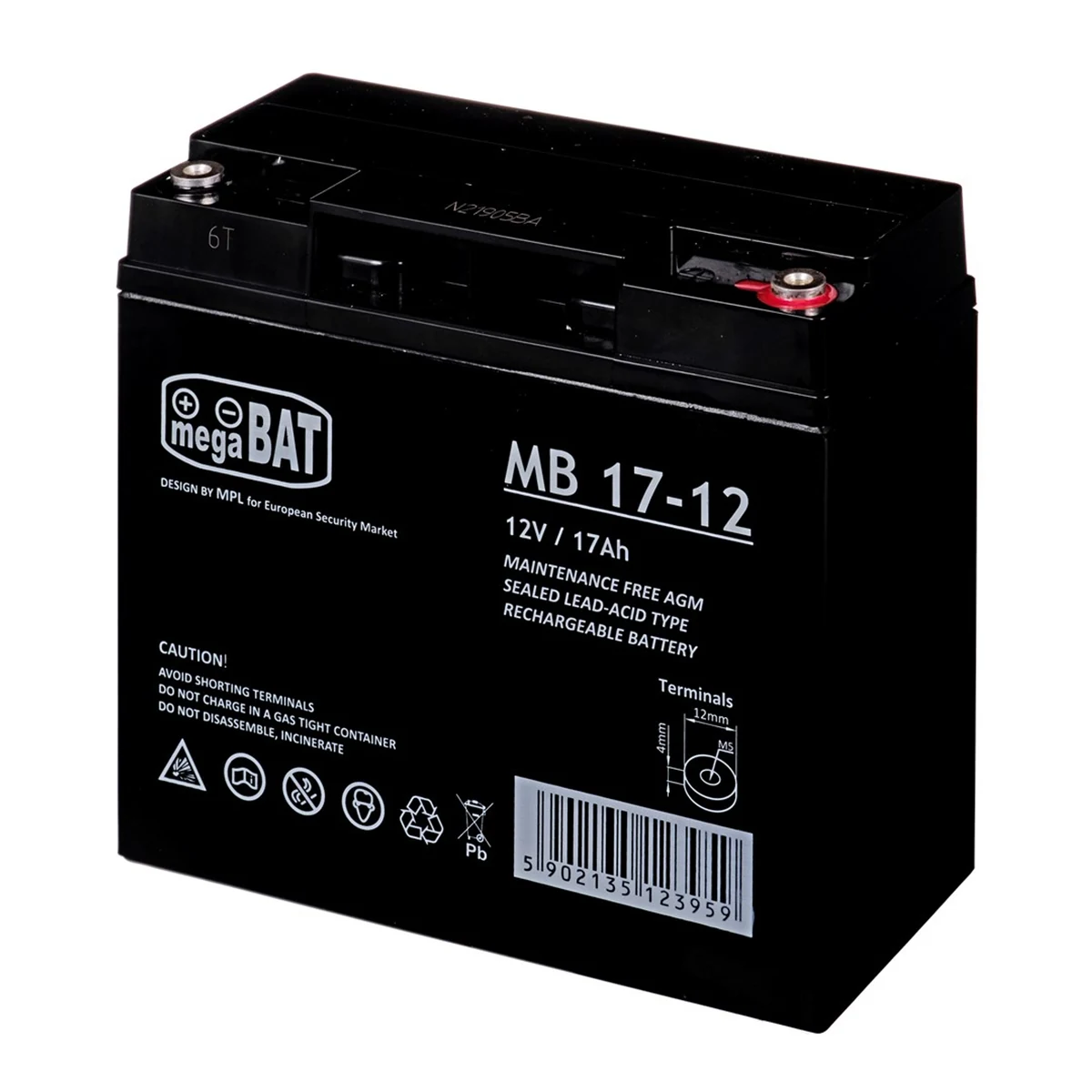 Akumulator MPL MB 17-12, 12V, 17000mAh
