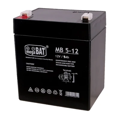 Akumulator MPL VRLA MB 5-12, 90x70x101 mm