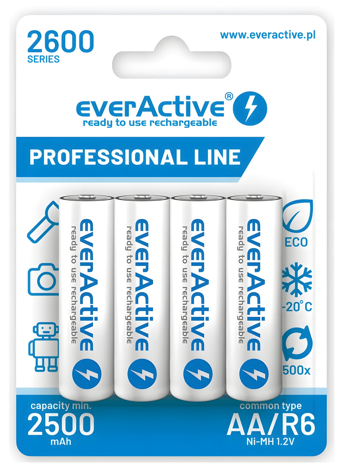 Akumulatorki everActive Professional line EVHRL6-2600