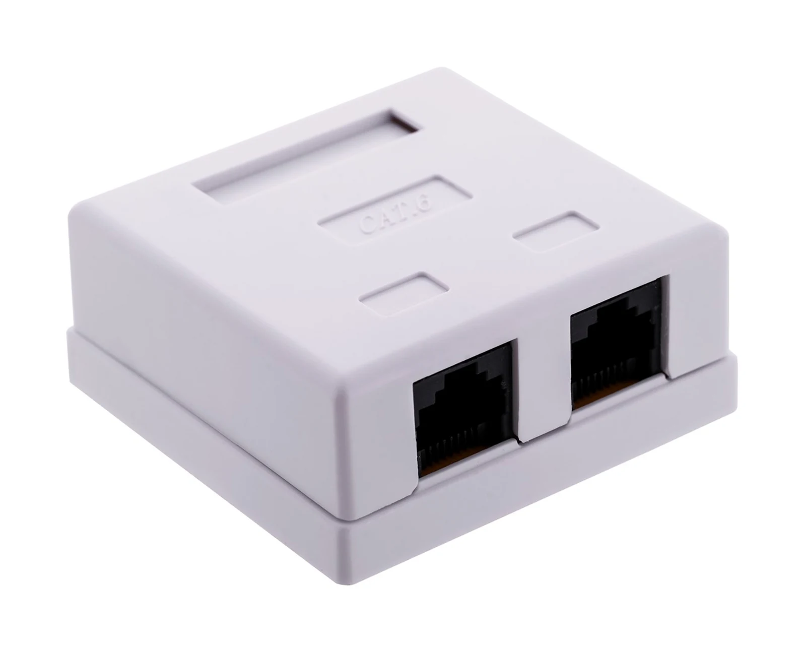 Gniazdo natynkowe UTP kat. 6 2xRJ45 - ALANTEC — zdjęcie 1 z 7