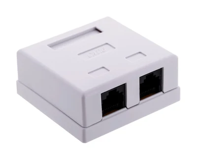 Gniazdo natynkowe UTP kat. 6 2xRJ45 - ALANTEC