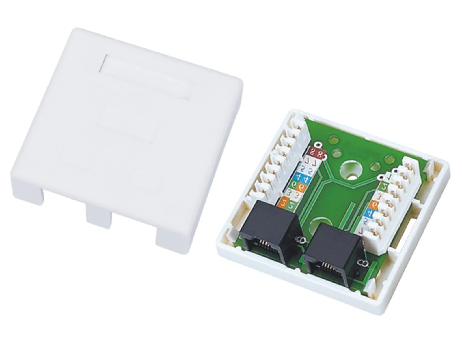 Gniazdo natynkowe UTP kat. 5e 2xRJ45 - ALANTEC