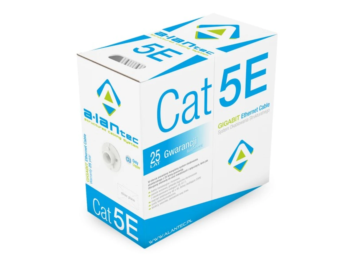 Kabel sieciowy F/UTP kat.5e, Alantec, 305m, PVC