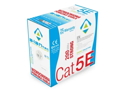 Kabel sieciowy WZMOCNIONY U/UTP kat.5e 305m - ALANTEC