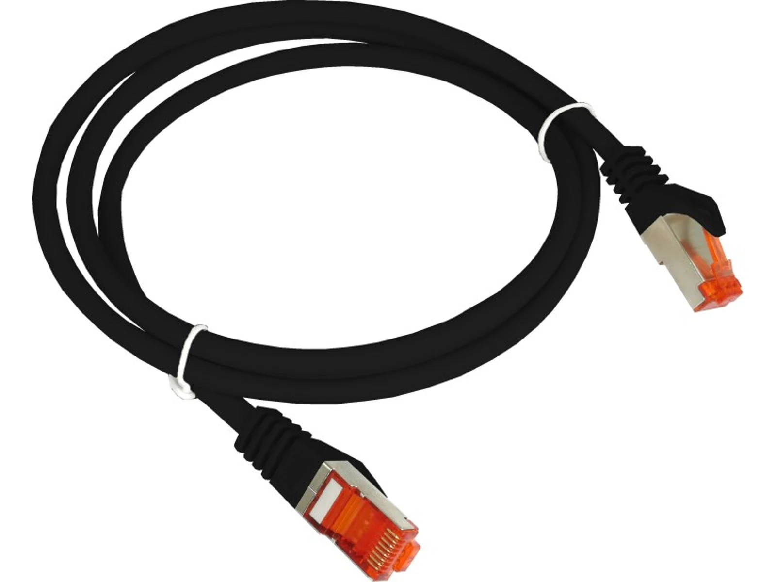 ALANTEC PATCH-CORD F/UTP KAT.6 PVC 1.0M CZARNY — zdjęcie 1 z 4