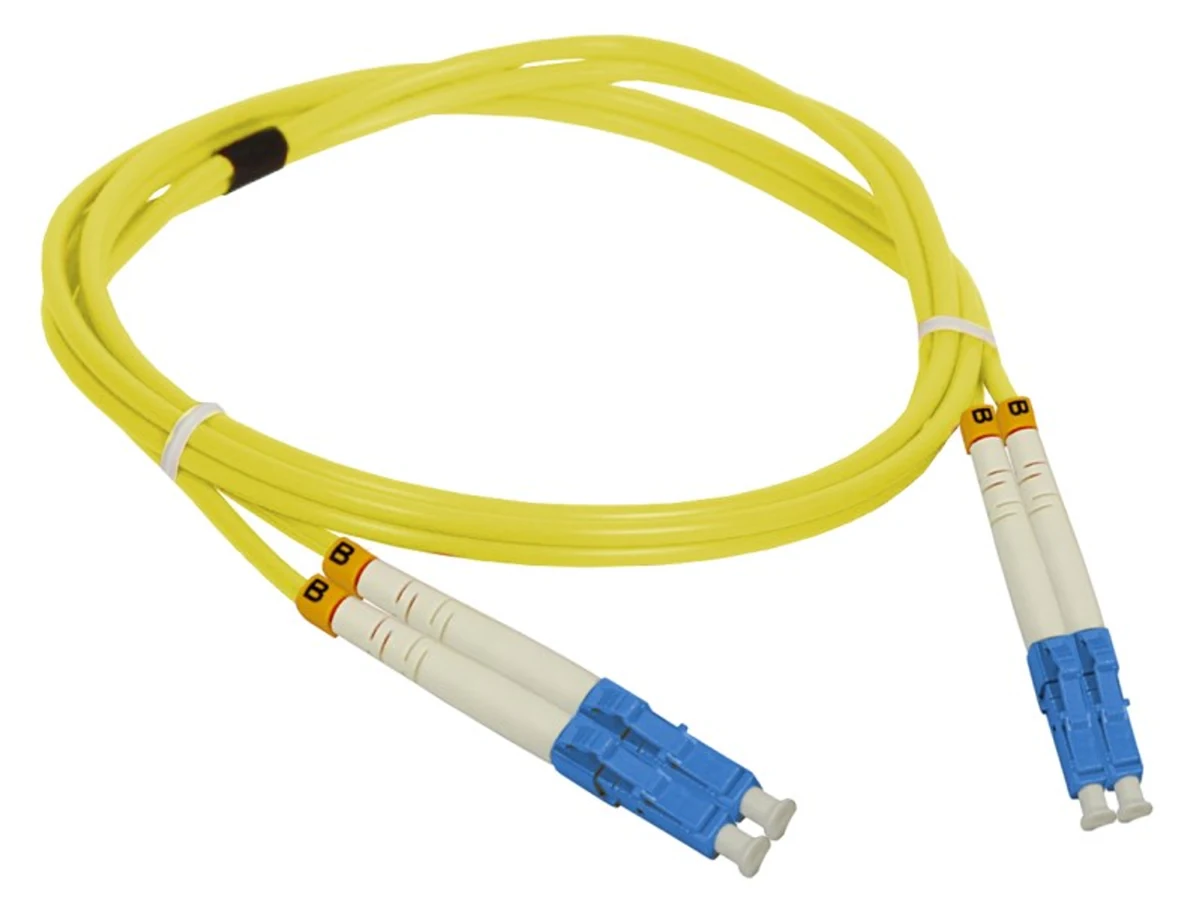 Kabel światłowodowy ALANTEC LC-LC, 5.0 m, żółty