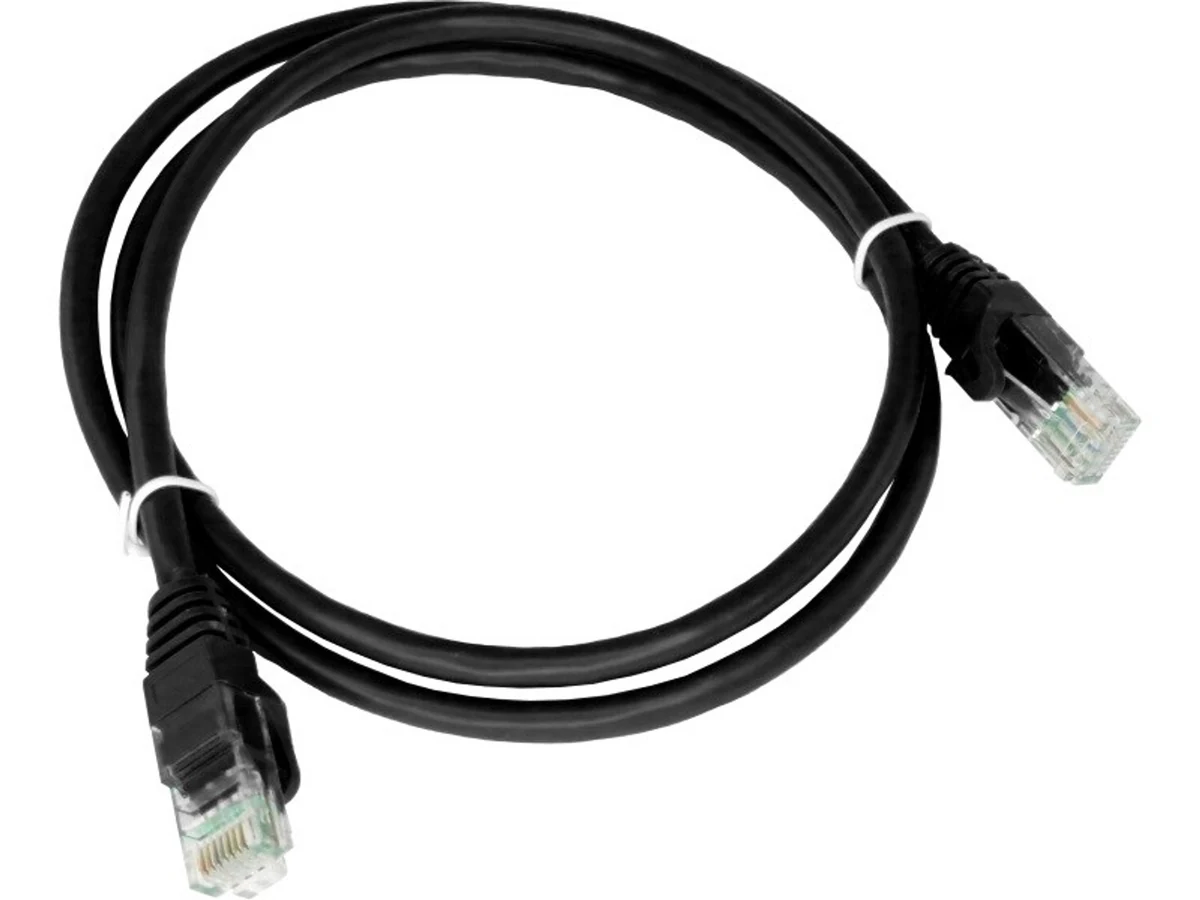 Alantec-Patch-cord U/UTP kat.5e PVC 0.25m czarny