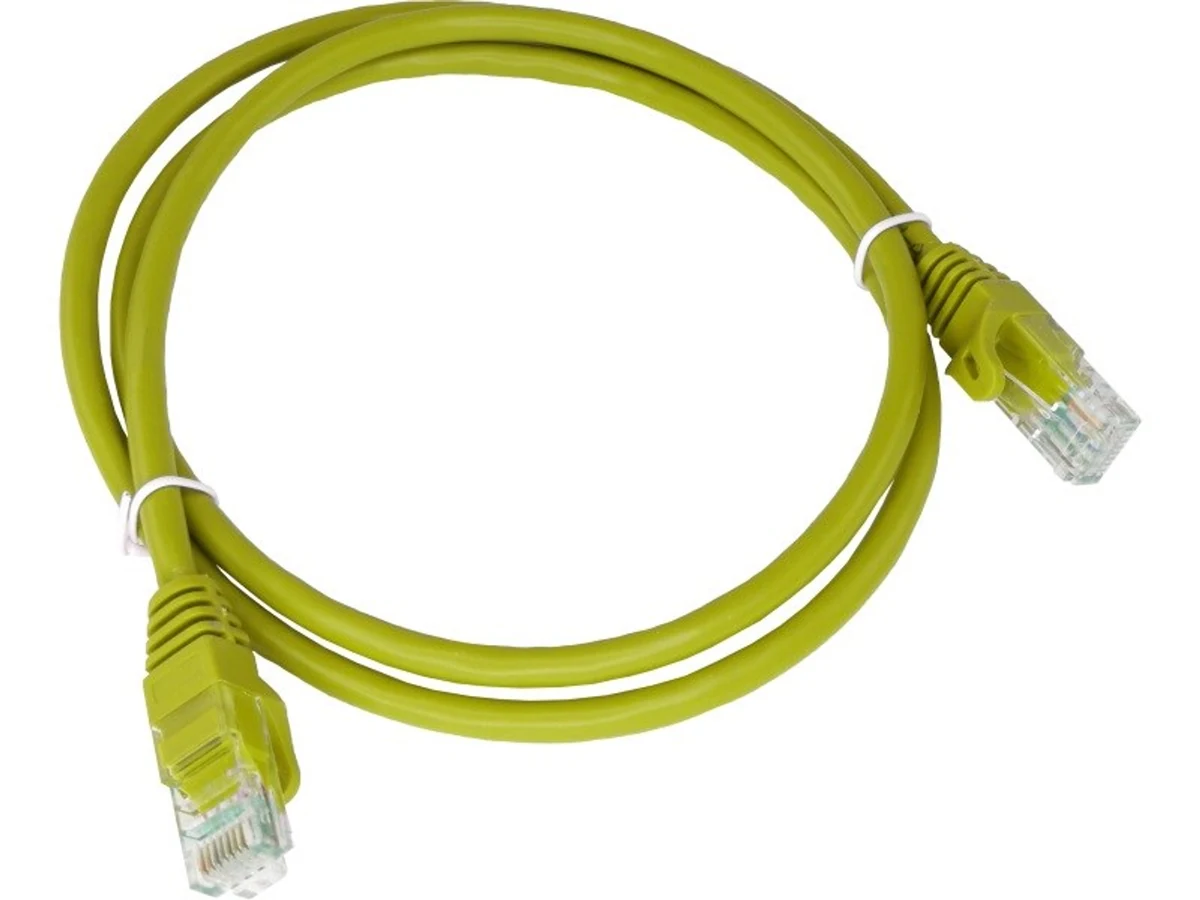 ALANTEC Patch-cord U/UTP kat.5e PVC 0.25m Żłoty